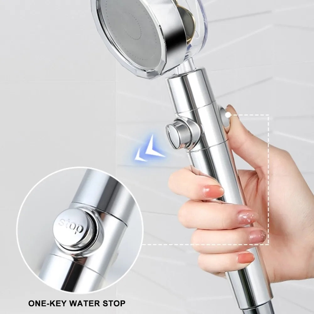 360 Degrees Rotating Shower Head Water Saving Shower Head Bathroom Accessories High Pressure Spray Nozzle
