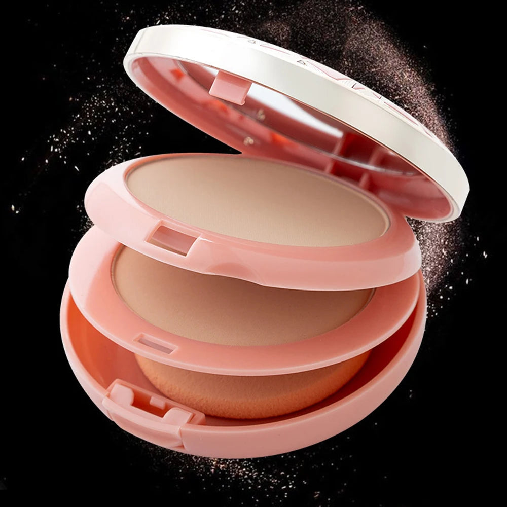 TLM Face Loose Powder Cushion Powder Oil-Control Concealer Matte Smooth Finish Concealer Makeup Pressed Powder TSLM1