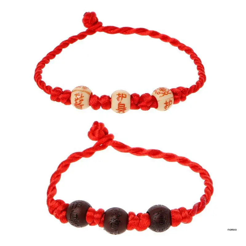 Amulet Red Rope Lucky Bracelet Ethnic Red Rope Bracelet Hand-woven Bracelet Jewelry Accessories for Friendship