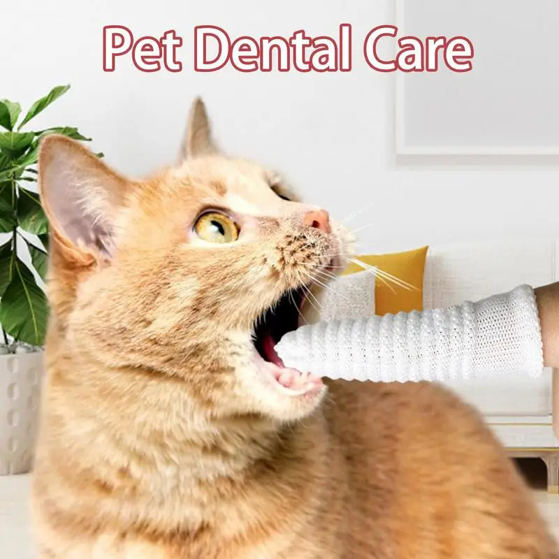 Soft Finger Dog Toothbrush Soft Pet Finger Toothbrush Dog Brush Bad Breath Teeth Care Tool Dog Cat Cleaning Pet Supplies