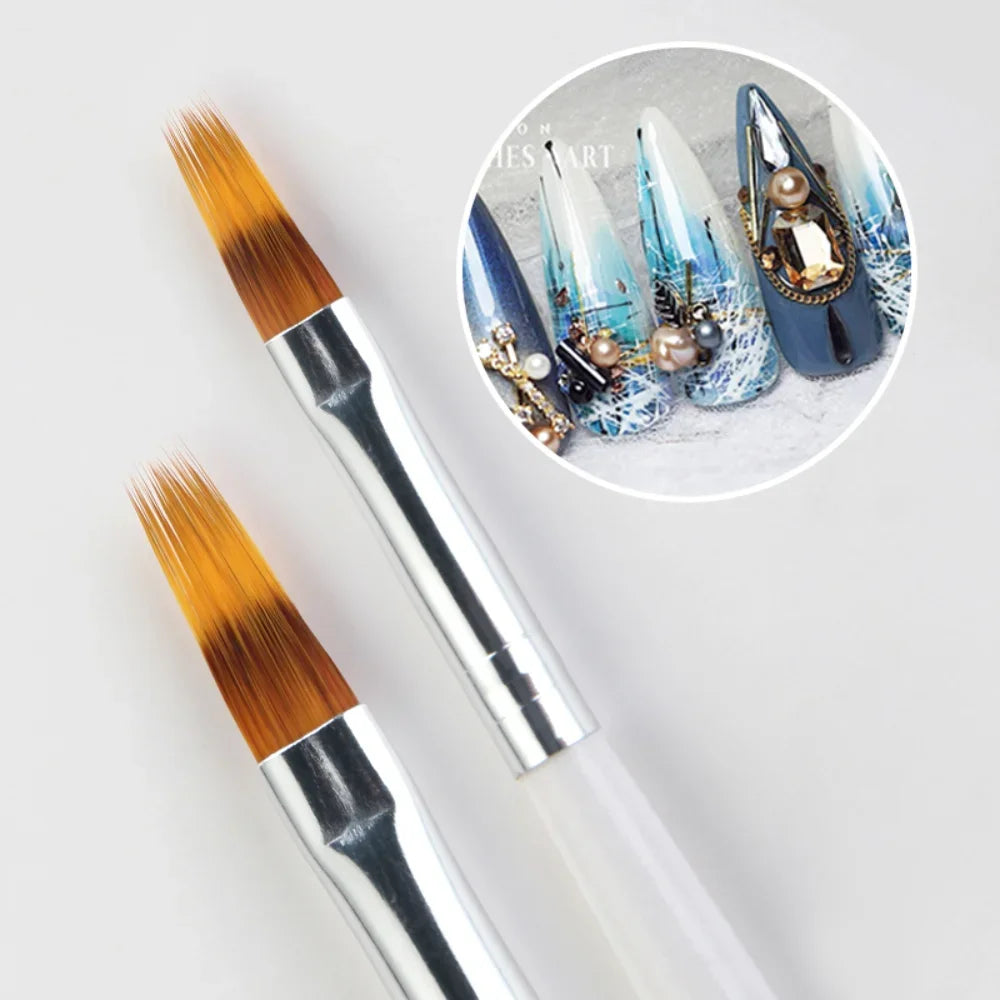1pcs Nail Art Brush Gel Brush for Nail Art Ombre Soft Gradient Brush for Manicure Nail Polish Drawing Painting UV Gel Decor Pen