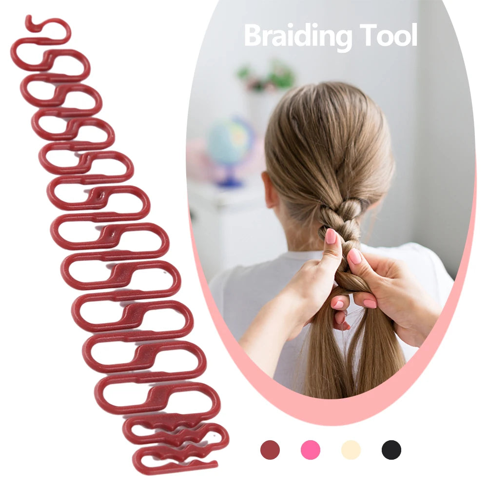 DIY Women Hair Braiding Tool Girls Centipede Braider Magic Centipede Braid Weave Braider Roller Hair Accessories Braiding Tools