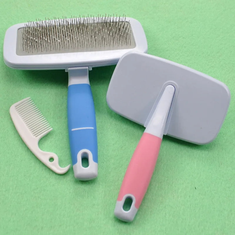 Pet Dog Hair Removal Needle Combs Fur Cleaning Brush Grooming Large Size Combs Tool Candy Color Non-slip Pets Supplier Original