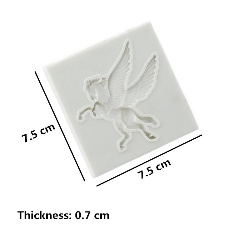 Horse Fondant Cake Silicone Mold Cookie Ice Cream Molds Biscuits Candy Chocolate Mould Baking Cake Decoration Tools