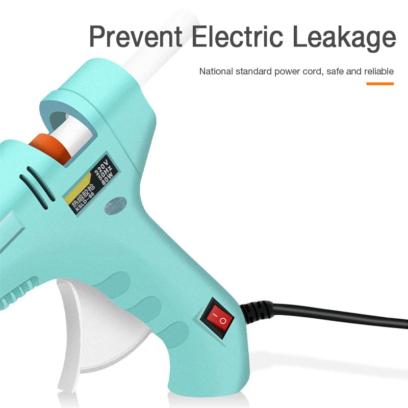 YLONGDAO 20/70W Hot Melt Glue Gun with 7mm Glue Sticks Mini Industrial Guns Heat Temperature Thermo Electric Repair Tool