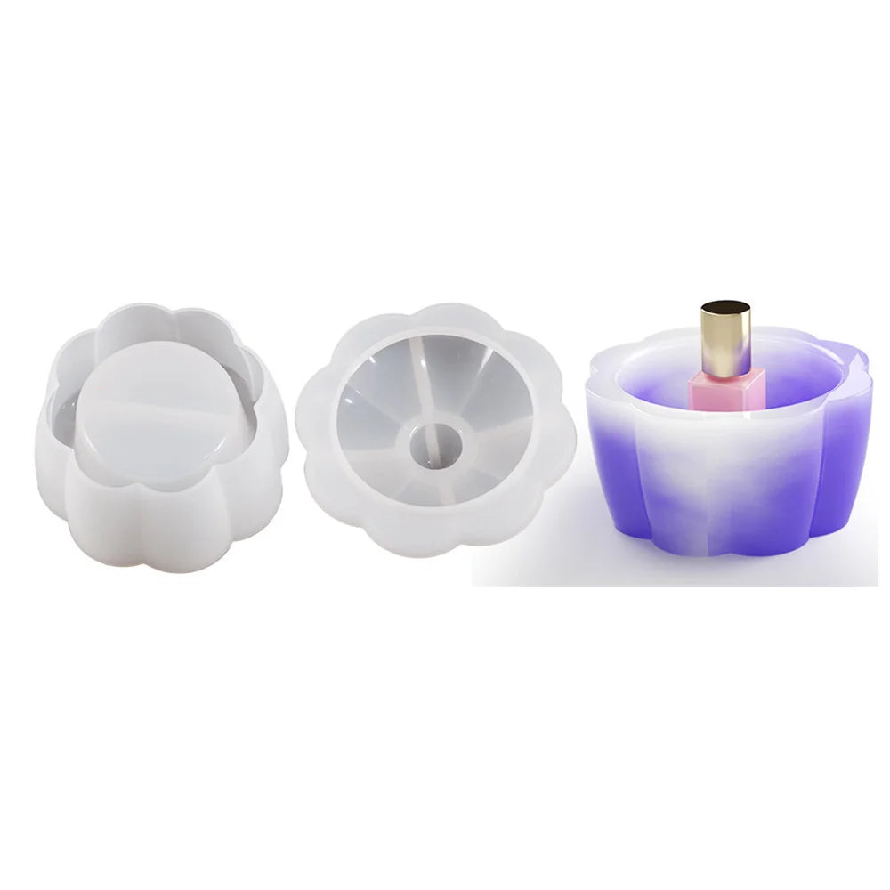 Flowerpot Silicone Mold Cement Gypsum Candle Jar Craft Making Tool Gifts Oval Storage Tray Diy Home Decoration Handmade New