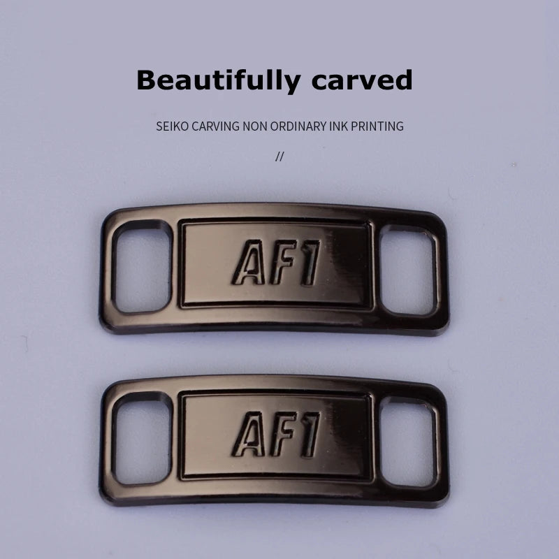 AF1 Shoelaces Buckle Shoelace Metal Buckle Shoelaces Accessories Metal Lace Lock DIY Sneaker Kits 2pcs / pair