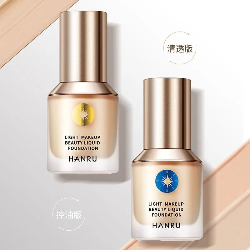 Soft Matte Long wear Liquid full cover Foundation Perfect 2 in 1 Waterproof Contour Foundation Concealer 30ml base makeup