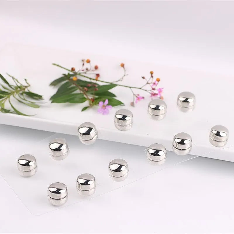 1PC Safe Hijab Brooch Strong Metal Plating Magnetic Hijab Clip Luxury Accessory No Hole Pins Brooches Magnet for Muslim Scarf
