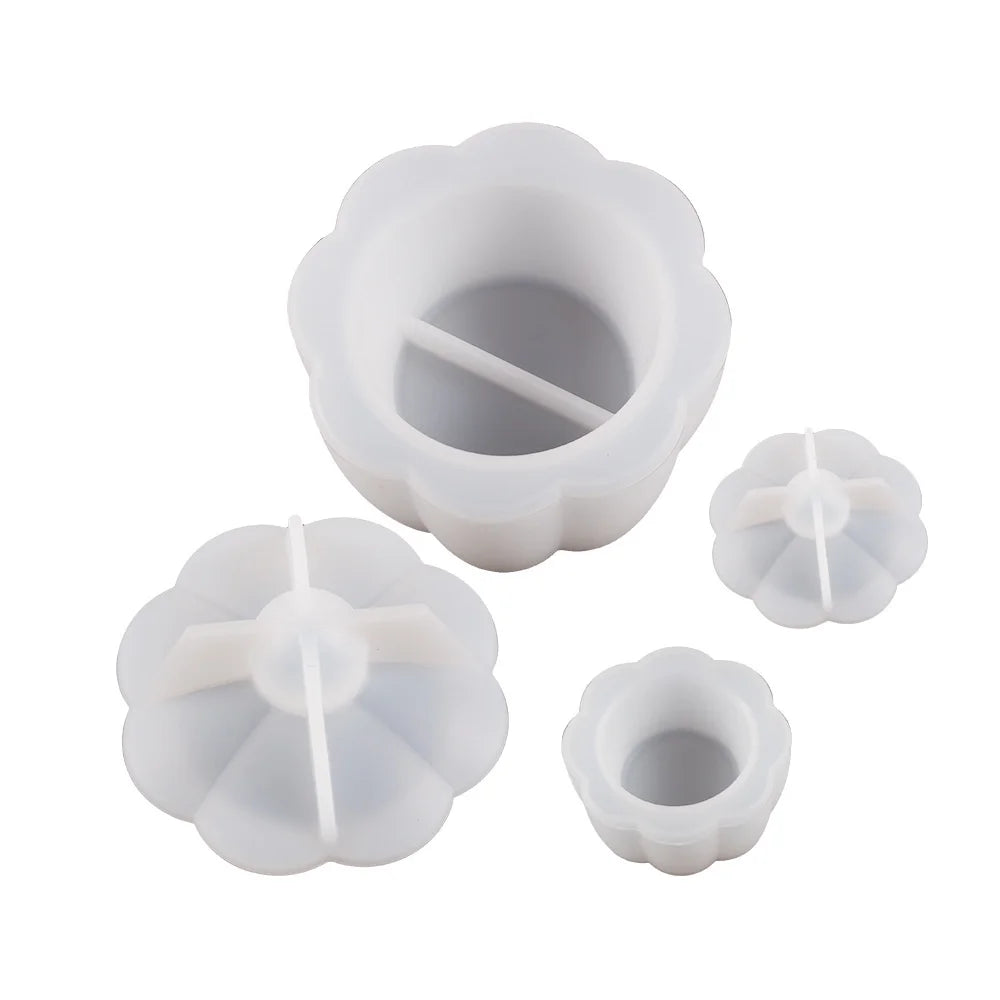 Flowerpot Silicone Mold Cement Gypsum Candle Jar Craft Making Tool Gifts Oval Storage Tray Diy Home Decoration Handmade New