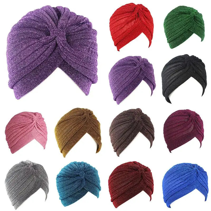 Fashion Muslim Turban Scarf For Women Islamic Inner Hijab Caps Twisted Arab wrap Head Wraps Musulman Turbante Mujer