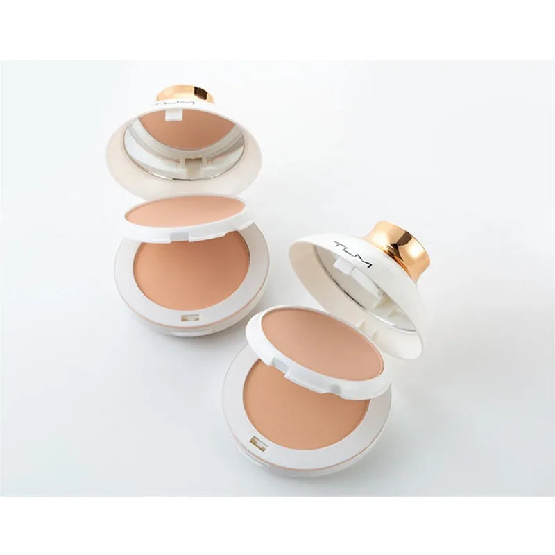 TLM Brightening Powder Cake Sweat-proof Oil-controlled Lasting Makeup Concealer White Pearlescent Powder Cake Cosmetics Makeup