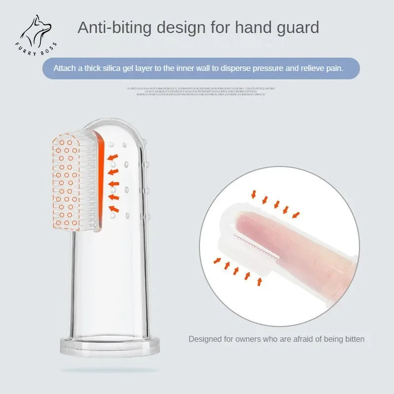 Pet Silicone Finger Cots Toothbrush Cat Dog TPR Brushing Dog Accessories Pet Teeth Oral Cleaning Pet Products in Addition Perros