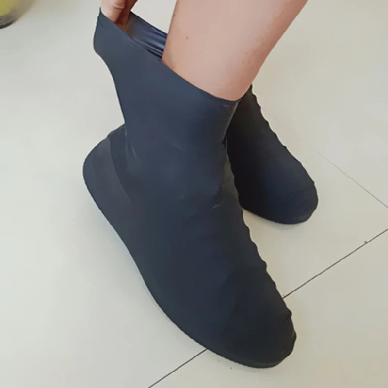Thick Rain Shoe Covers Rainday Non-slip Shoe Covers Sand-proof Shoe Covers Silicone Rain Shoe Covers Comfortable Shoe Covers