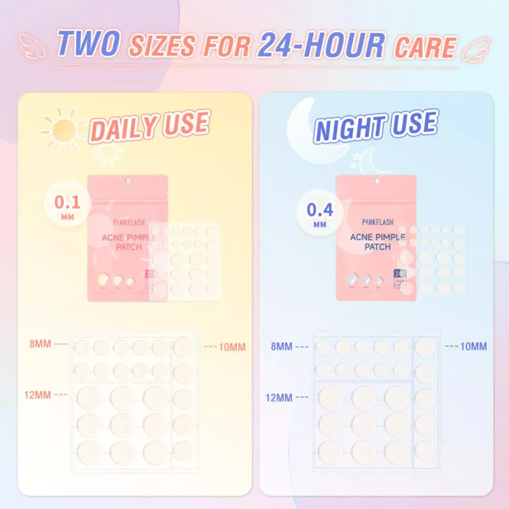 Daily/Night Skin Care Acne Patch Tea Tree Oil Acne Remover Acne Pimple Patch Invisible Acne Treatment Patches Korean Cosmetic