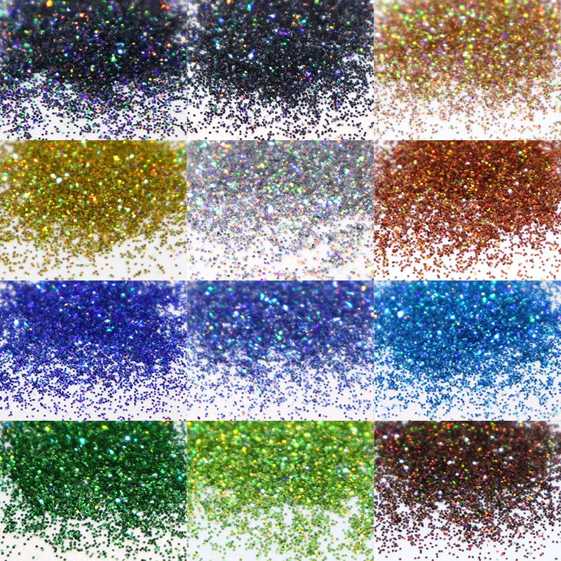 10G Chameleons Shiny Resin Pigment Holographic Colorful Glitter Powder Silicone Mold for Epoxy Resin DIY Jewelry Earrings Crafts