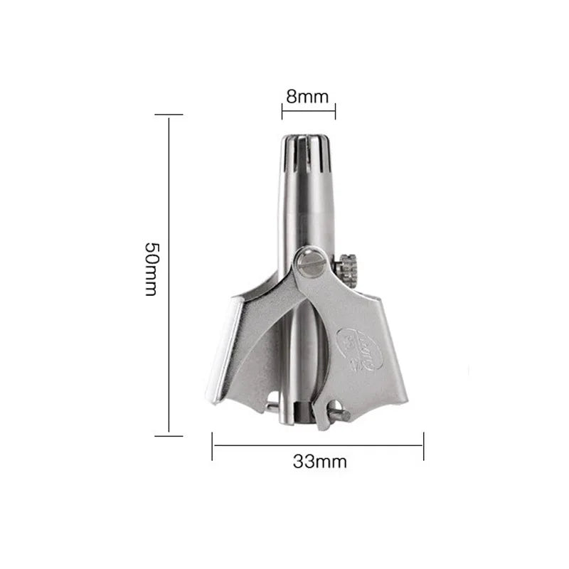 Nose Trimmer for Men Stainless Steel Manual Trimmer for Nose Razor Shave Washable Nose Ear Hair Trimmer