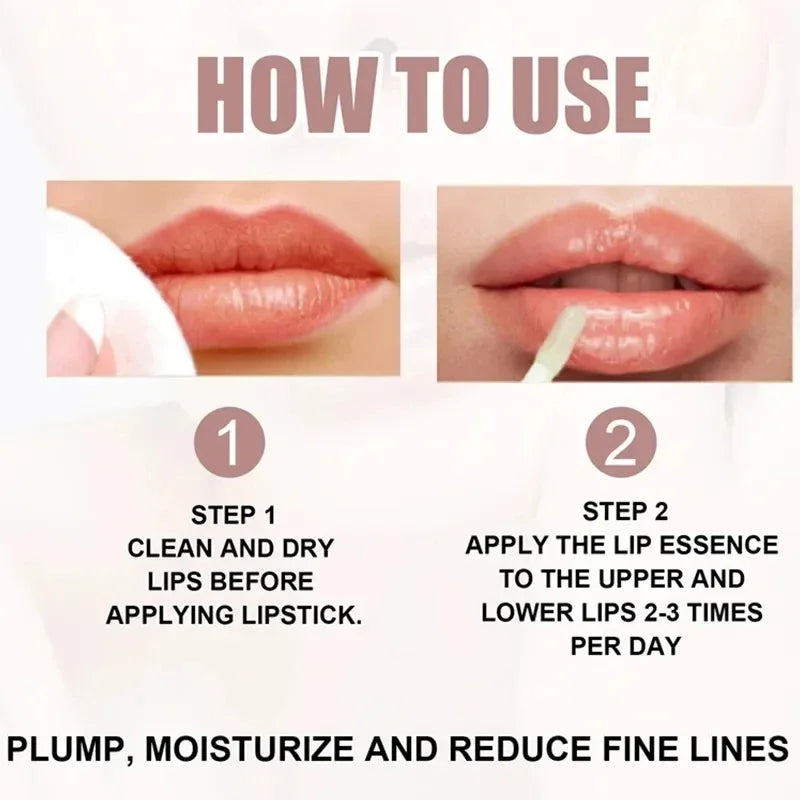 Instant Volumising Lip Essential Oil Increase Lips Elasticity Reduce Fine Lines Moisturizing Nourish Sexy Lip Care Plump Serum