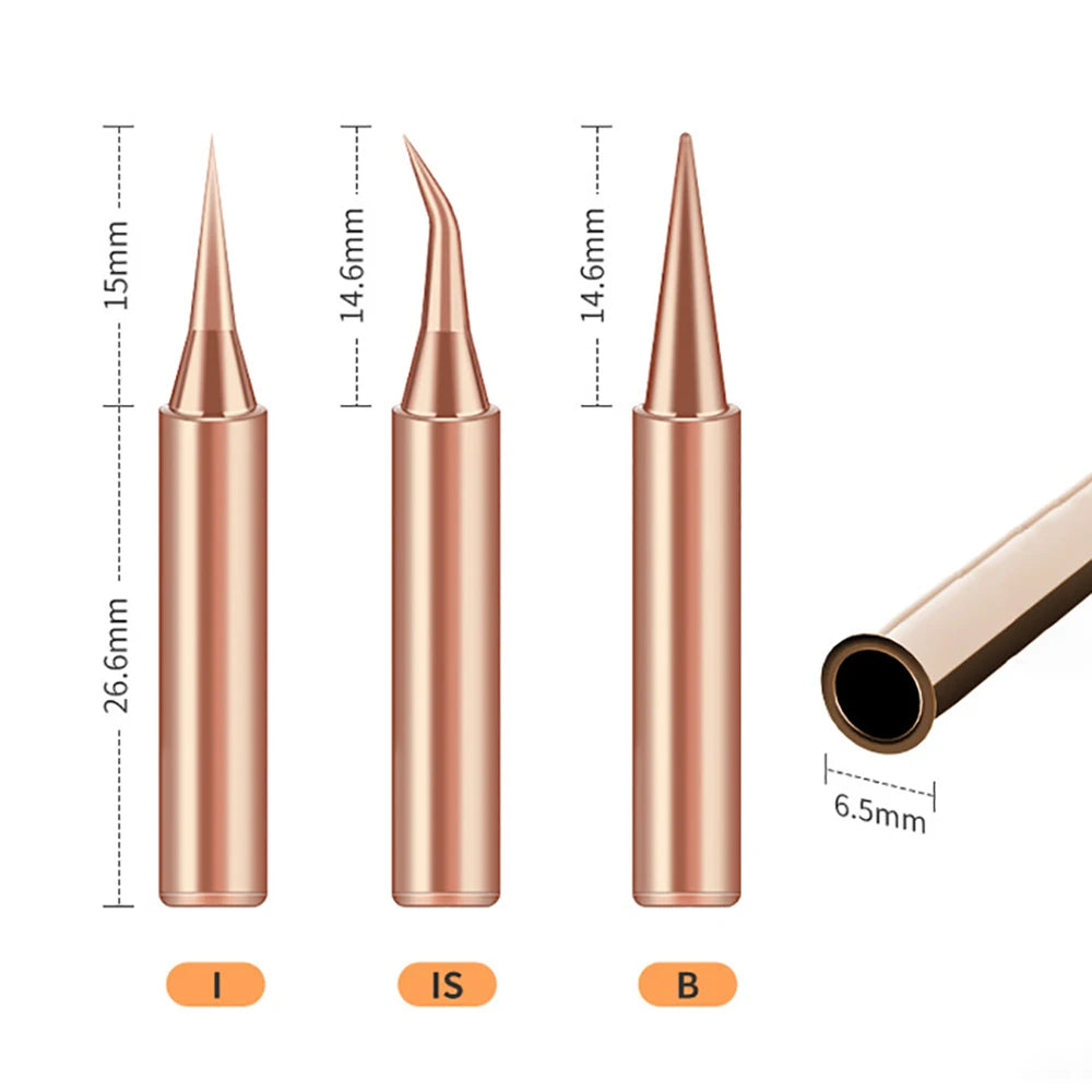 Lead-free Soldering Iron Tip 900M-T Soldering Tips Pure Copper Lead-free For Soldering Rework Station Soldering Welding Tool Bit