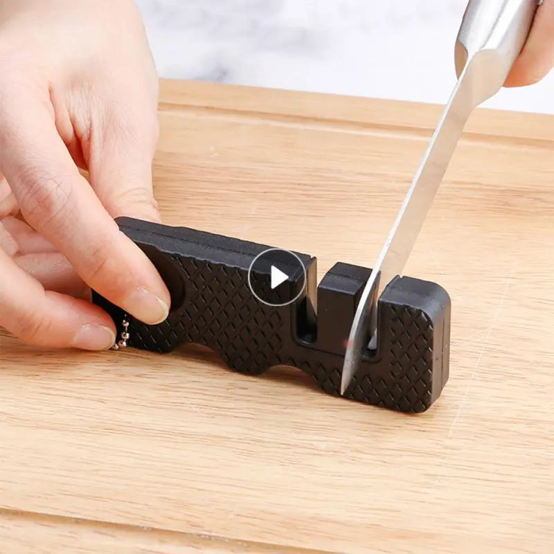 Portable Keychain Knife Sharpener Mini Scissor Knife Sharpening Whetstone Diamond Sharpening Stone Kitchen Tools Accessories