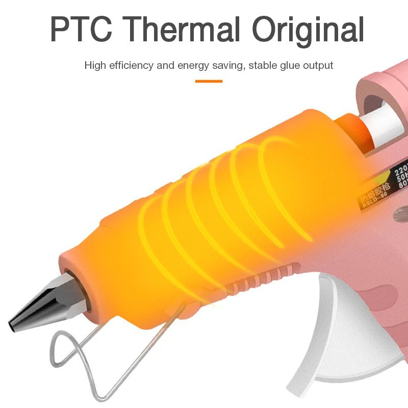YLONGDAO 20/70W Hot Melt Glue Gun with 7mm Glue Sticks Mini Industrial Guns Heat Temperature Thermo Electric Repair Tool