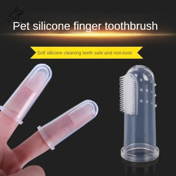 Pet Silicone Finger Cots Toothbrush Cat Dog TPR Brushing Dog Accessories Pet Teeth Oral Cleaning Pet Products in Addition Perros