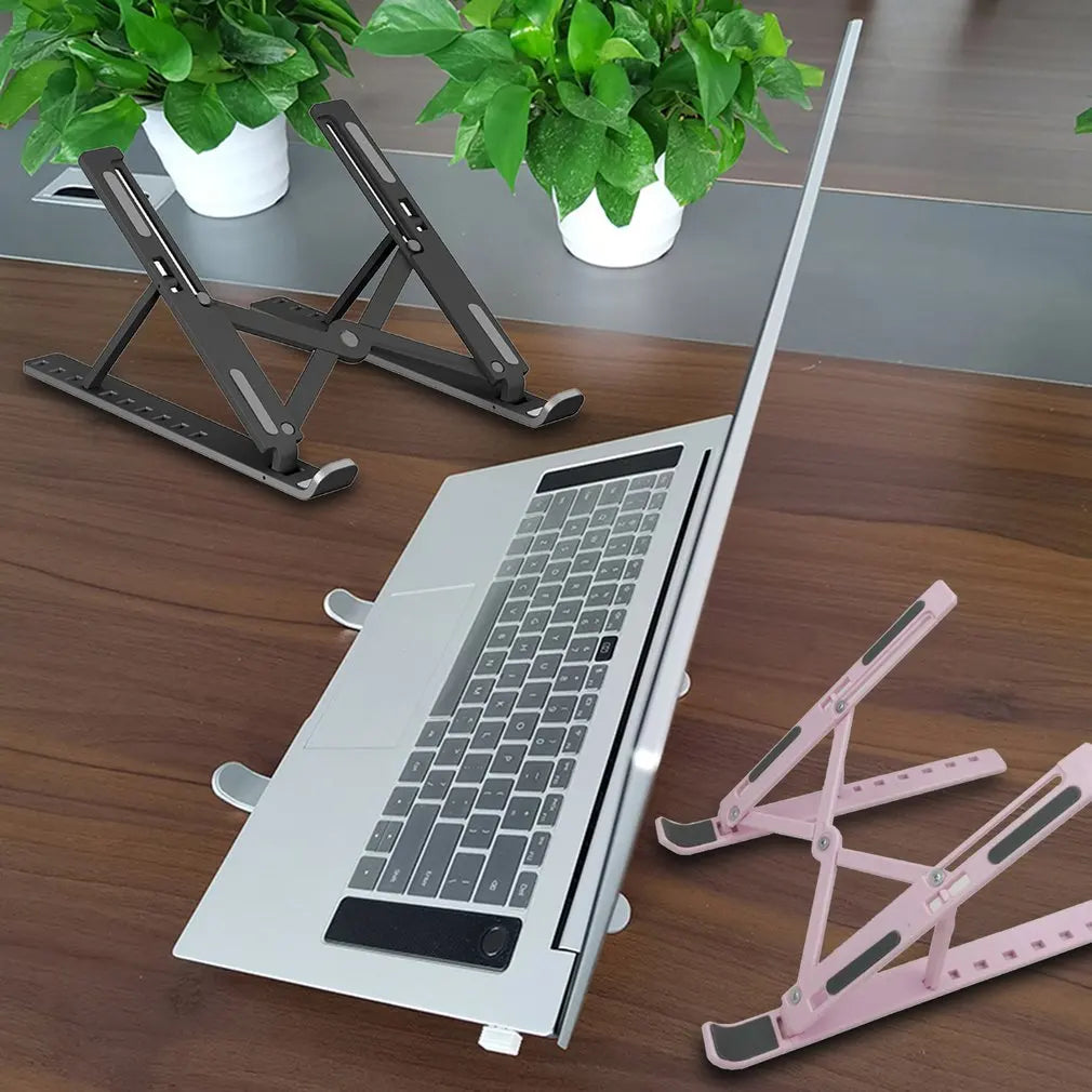 Adjustable Laptop Stand For Macbook Computer PC iPad Tablet Table Support Notebook Stand Cooling Pad accessories