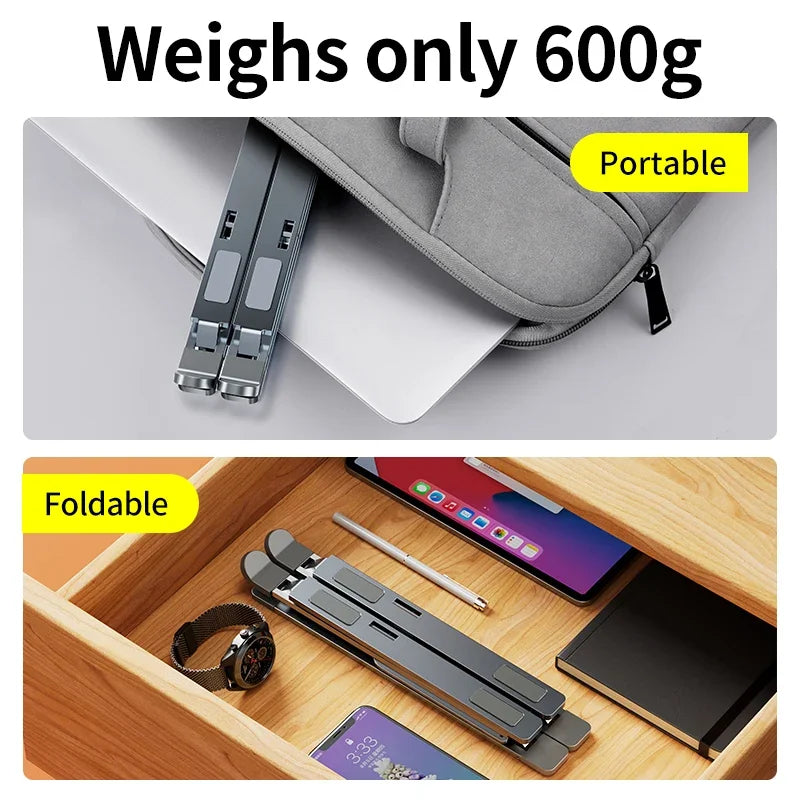 CMASO NEW N8 Adjustable Laptop Stand Aluminum for Macbook Tablet Notebook Stand Table Cooling Pad Foldable Laptop Holder A