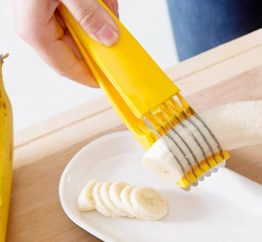 Creative Slicer home daily Banana Cutter Cucumber Vegetable Peeler for Fruit Salad Sundaes Kitchen Tools Ham sausage Slicer