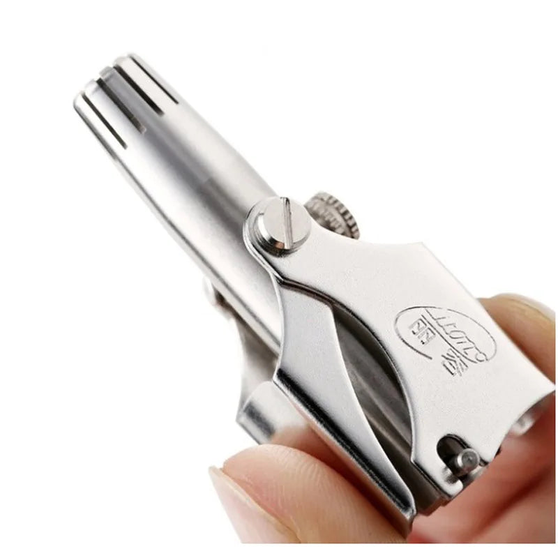 Nose Trimmer for Men Stainless Steel Manual Trimmer for Nose Razor Shave Washable Nose Ear Hair Trimmer