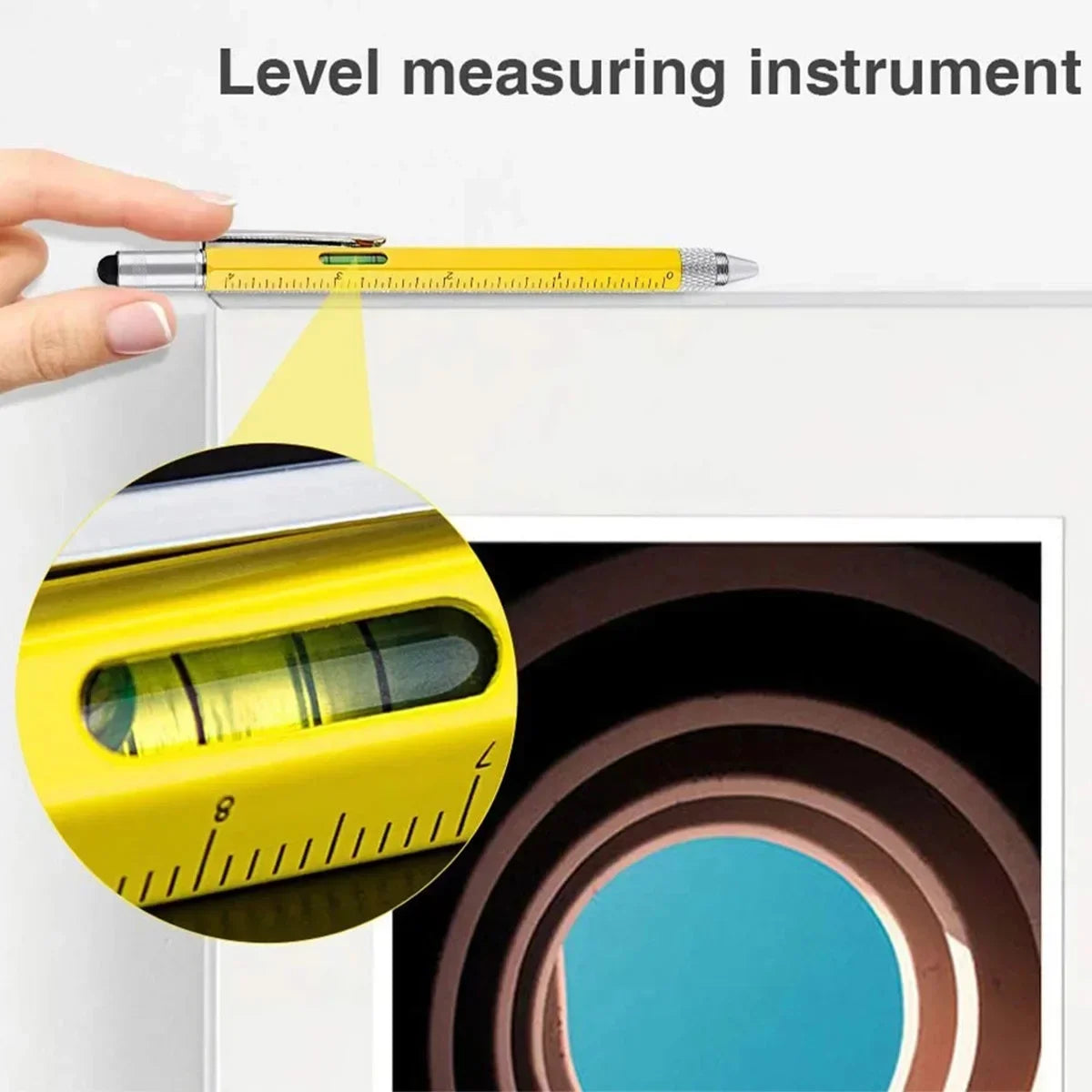 Multitool Pen Screwdriver Level Meter Mobile Phone Touch Screen Cross Screwdriver Flat-blade Screwdriver Scale Ballpoint Pen