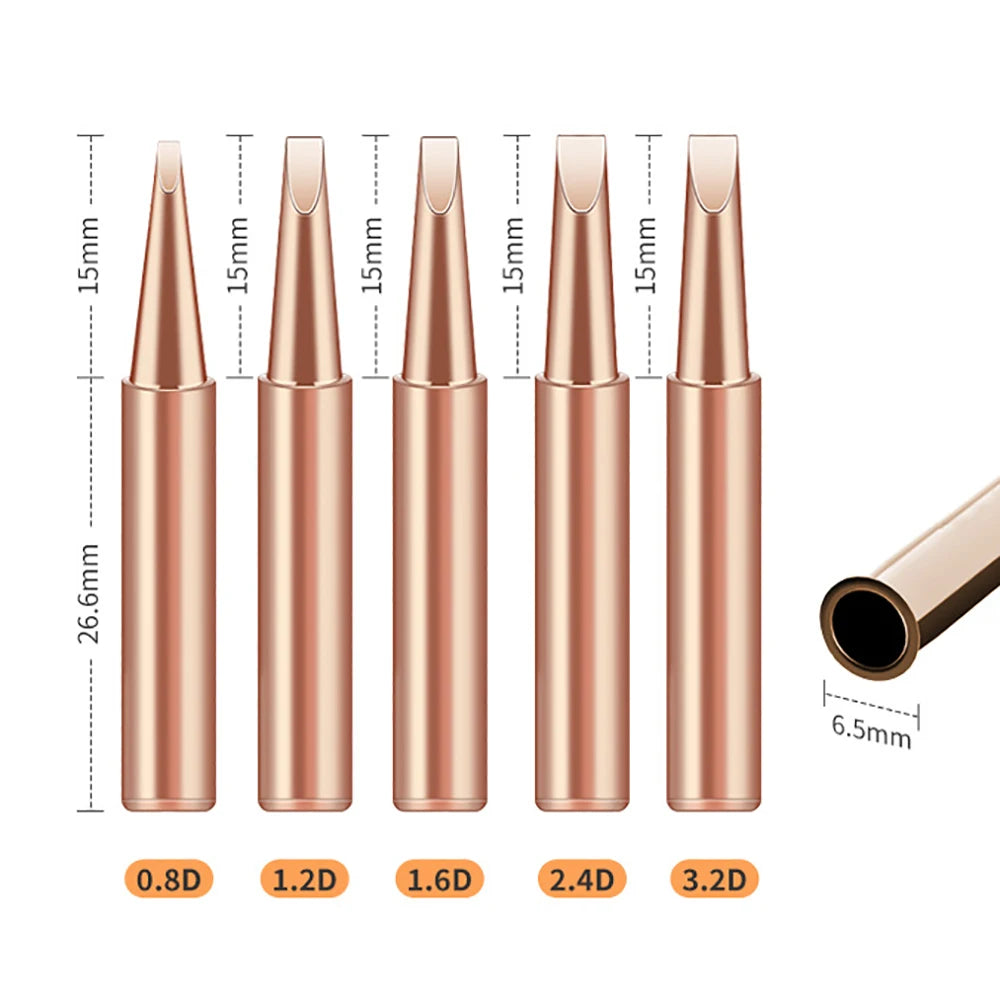 Lead-free Soldering Iron Tip 900M-T Soldering Tips Pure Copper Lead-free For Soldering Rework Station Soldering Welding Tool Bit