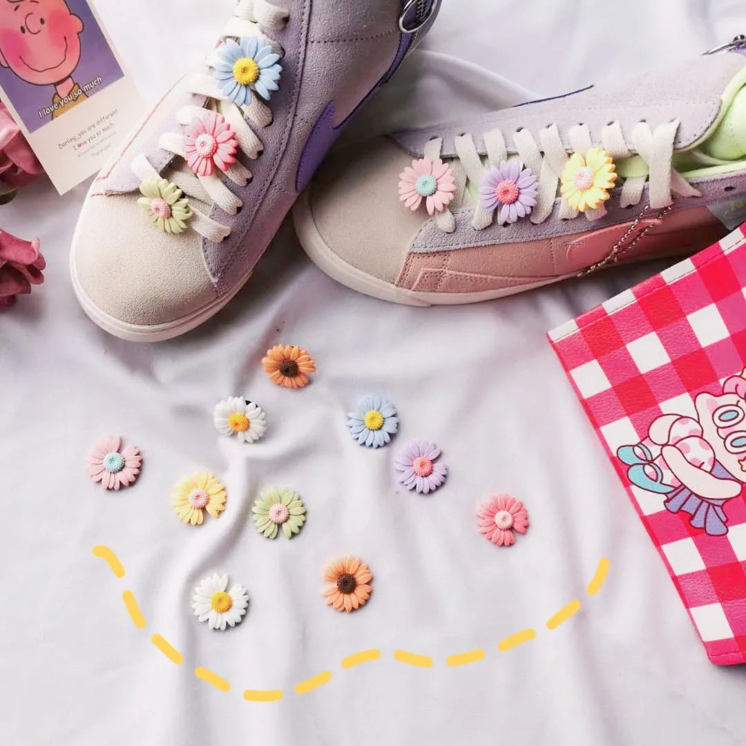 1Pcs DIY Flowers Shoe Buckle Girls And Children's DIY Shoes Accessories Trend Creative Shoelaces Decorative Shoes Accessories