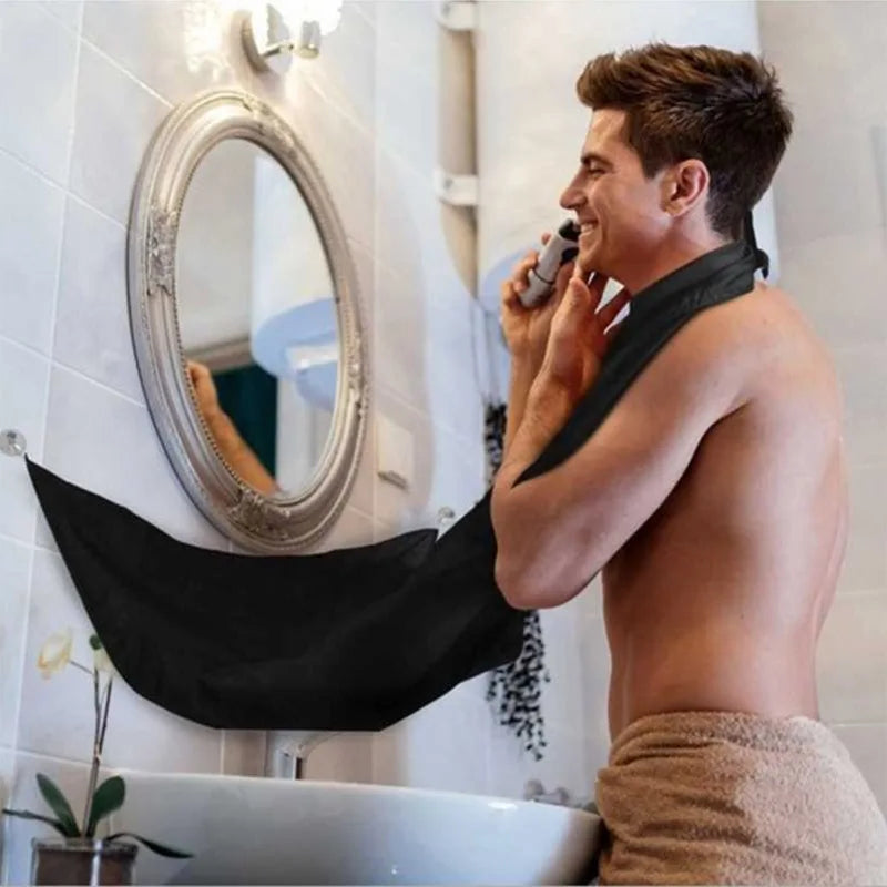 Male Beard Bib Clean Hair Shaving Apron Face Care Adult Bibs Shaver Holder Bathroom Organizer Cleaning Hairdresser Gift For Man