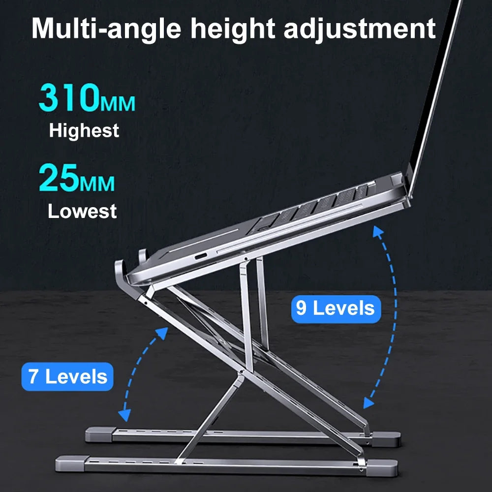 CMASO NEW N8 Adjustable Laptop Stand Aluminum for Macbook Tablet Notebook Stand Table Cooling Pad Foldable Laptop Holder A