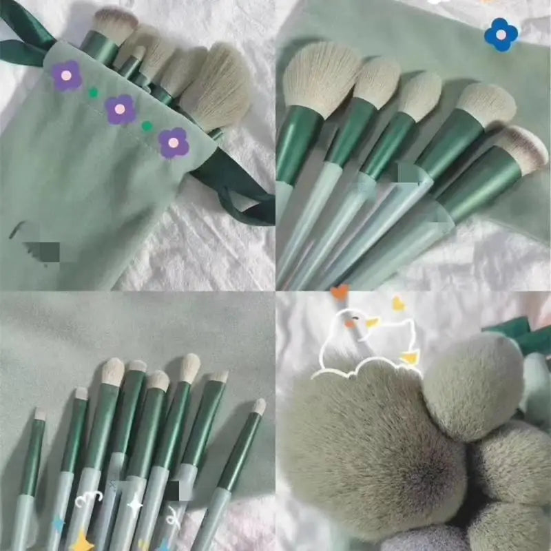 1~9PCS Makeup Brushes Set Eye Shadow Foundation Women Cosmetic Brush Eyeshadow Blush Beauty Soft Make Up Tools