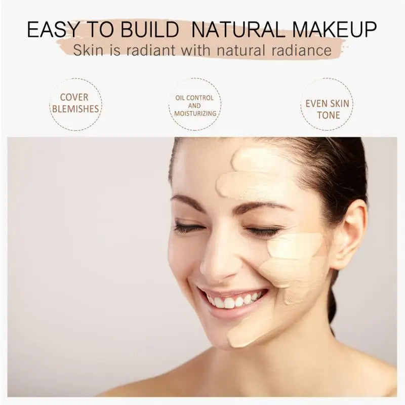 2023 Hyaluronic Acid Liquid Foundation Professional Full Coverage Holding Makeup Liquid Foundation Liquid Foundation