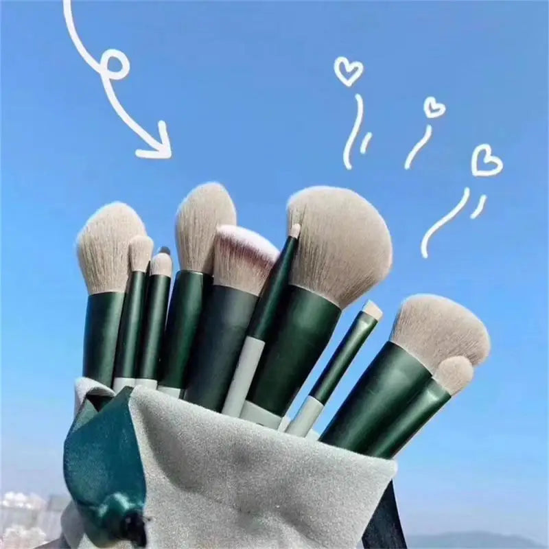 1~9PCS Makeup Brushes Set Eye Shadow Foundation Women Cosmetic Brush Eyeshadow Blush Beauty Soft Make Up Tools
