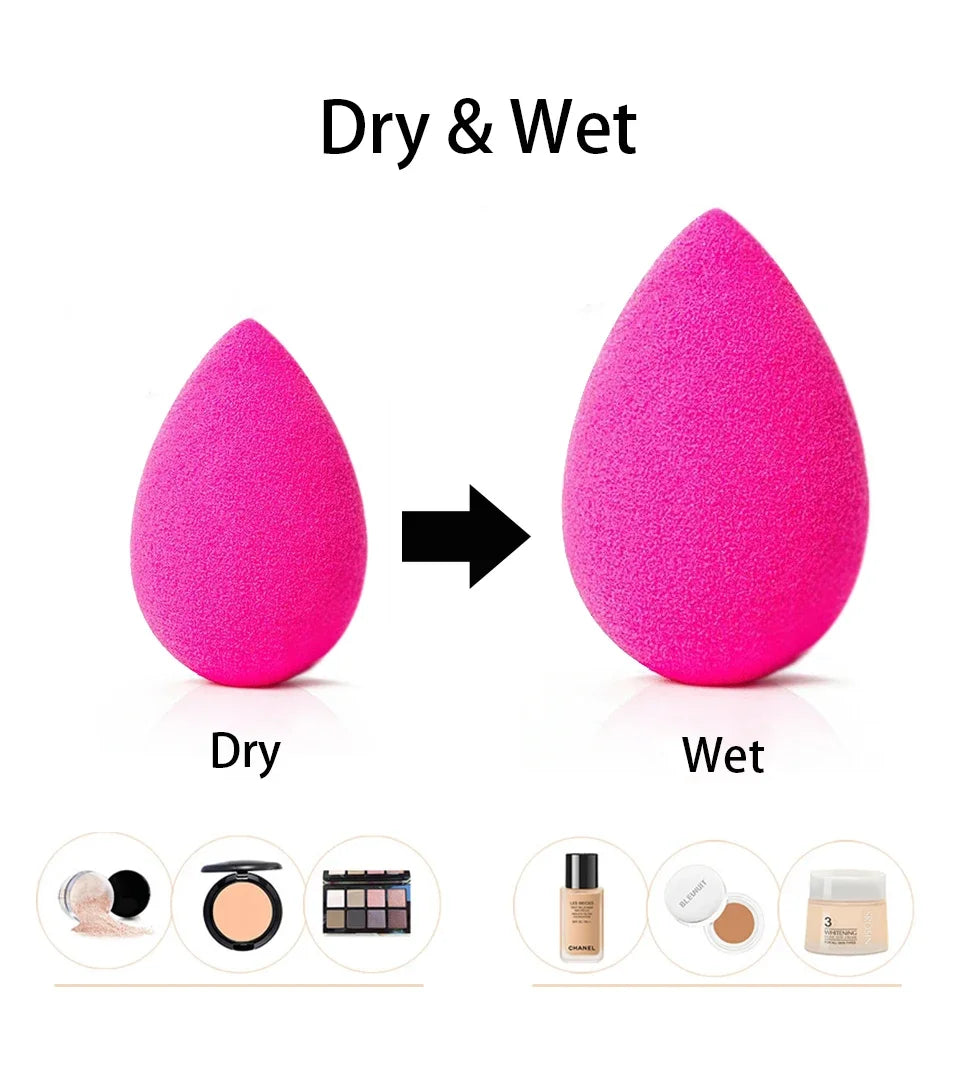 Water Drop Shape Cosmetic Puff Makeup Sponge Cosmetics Powder Foundation Concealer Cream Make Up Blender Face Foundation 1pcs