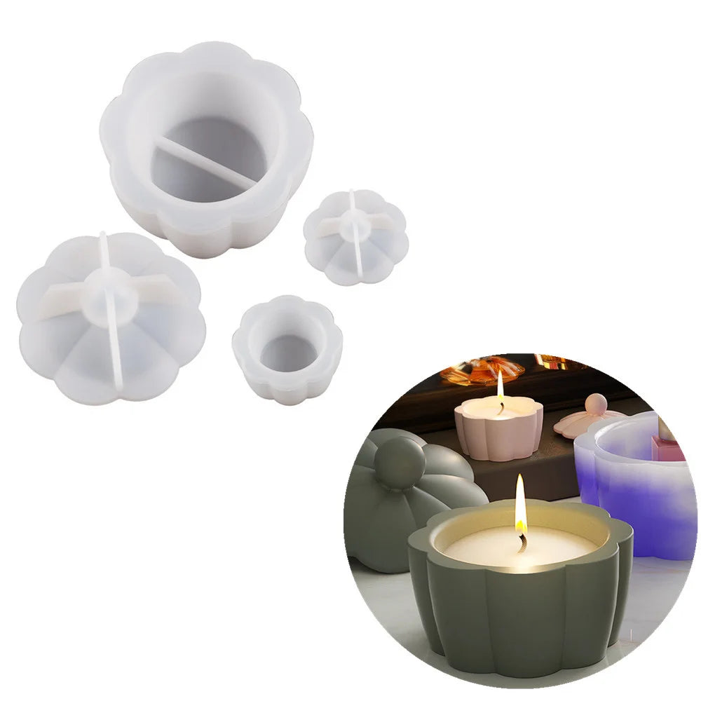 Flowerpot Silicone Mold Cement Gypsum Candle Jar Craft Making Tool Gifts Oval Storage Tray Diy Home Decoration Handmade New