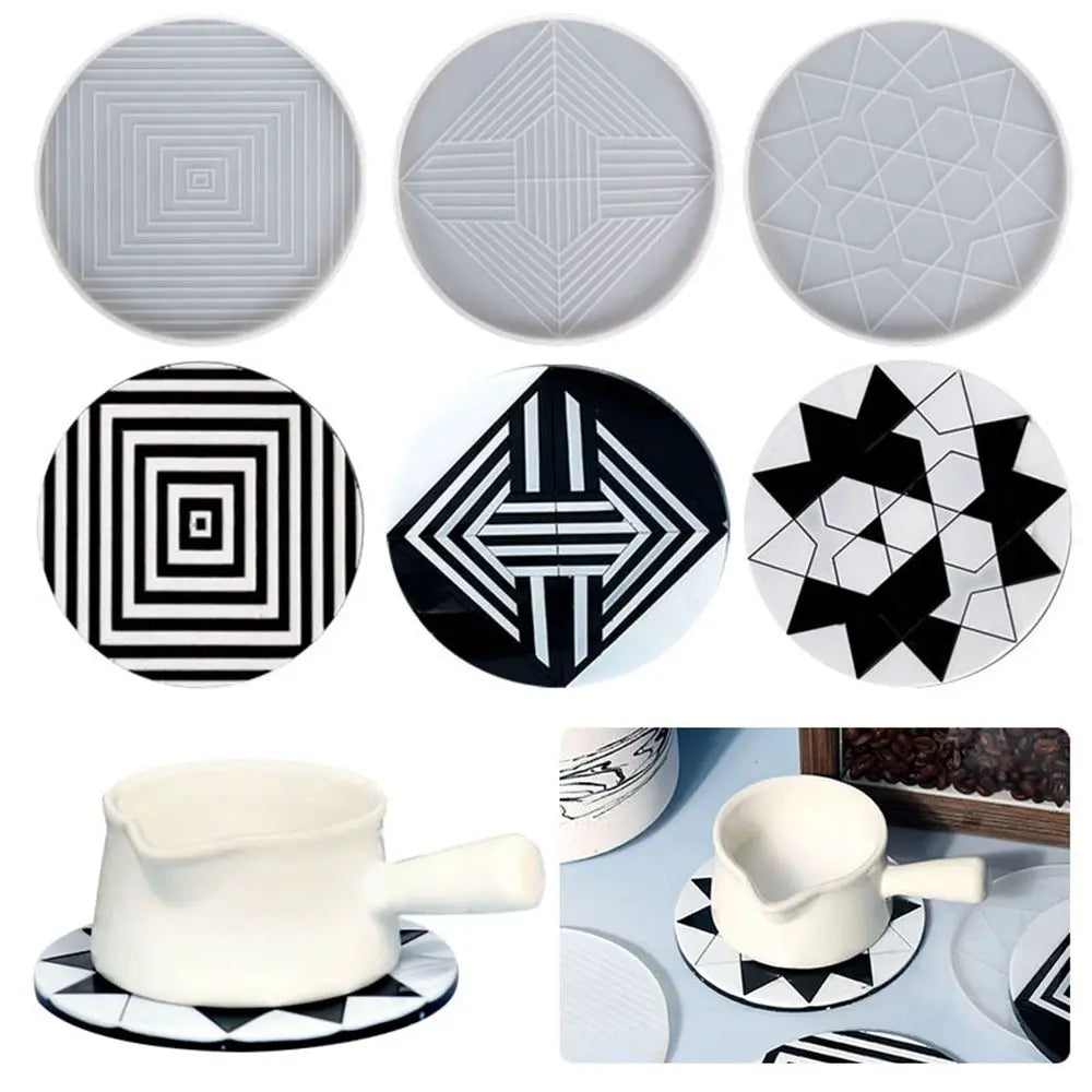 Transparent Fluid Arts Round Petri Dish Silicone Mold Round Coaster Epoxy Resin Art Supplies Make Your Own Coaster Resin Molds