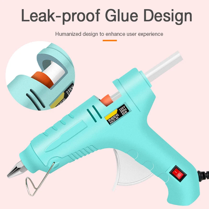 YLONGDAO 20/70W Hot Melt Glue Gun with 7mm Glue Sticks Mini Industrial Guns Heat Temperature Thermo Electric Repair Tool
