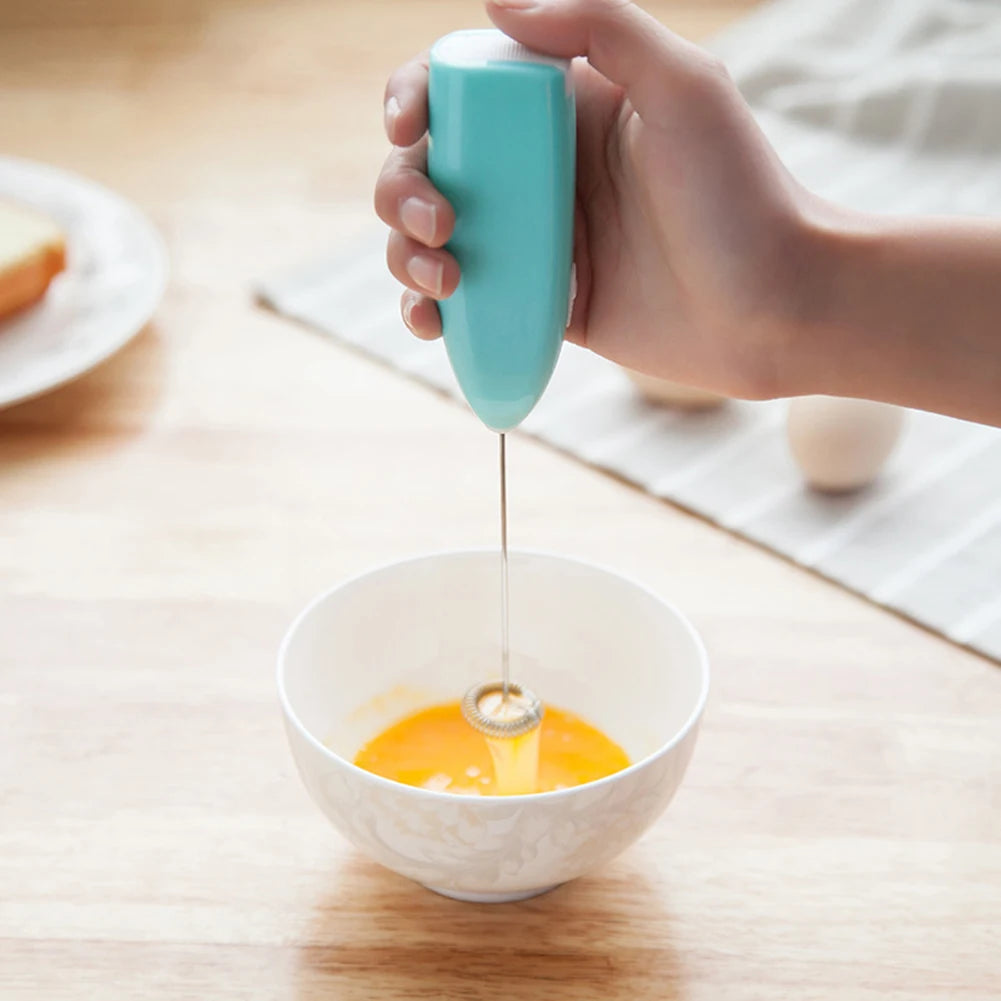 Rotary Egg Beater Electric Handheld Rotary Egg Whisk Blender Easy Whisk Egg Mixer Stirrer for Milk Coffee Frother Cooking Tools
