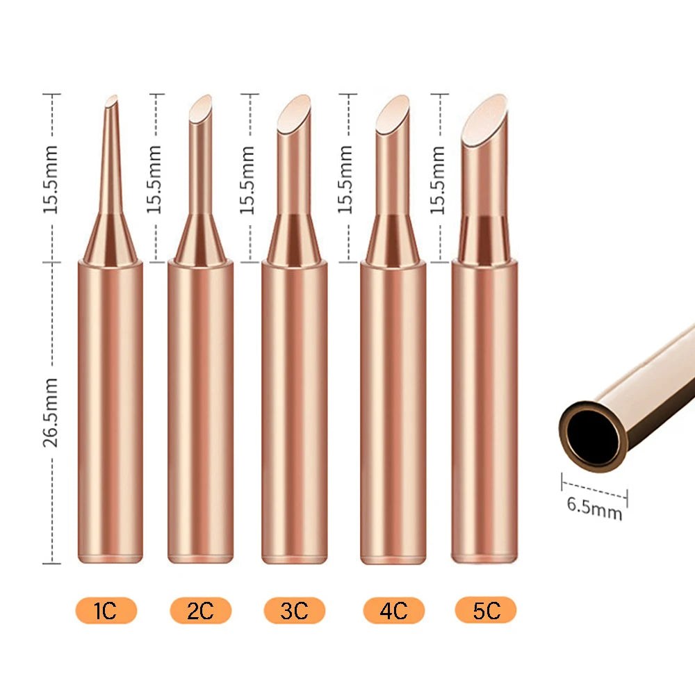 Lead-free Soldering Iron Tip 900M-T Soldering Tips Pure Copper Lead-free For Soldering Rework Station Soldering Welding Tool Bit