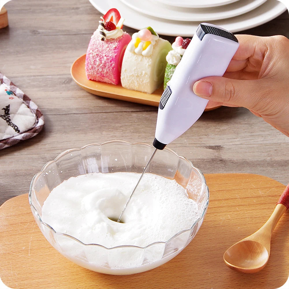 Rotary Egg Beater Electric Handheld Rotary Egg Whisk Blender Easy Whisk Egg Mixer Stirrer for Milk Coffee Frother Cooking Tools