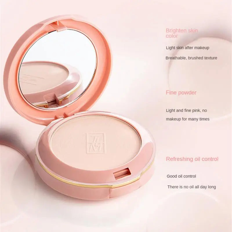 TLM Powder Cake Brightens Oil Control Sweat Proof Durable Makeup Concealer White Hard To Take Off Makeup DoubleLayer Powder Cake