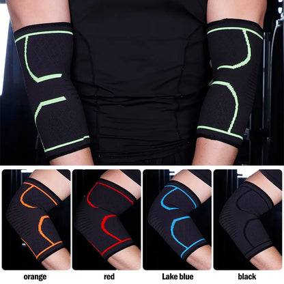 1PCS Elbow Support Elastic Gym Sport Elbow Protective Pad Absorb Sweat Sport Basketball Arm Sleeve Elbow Brace Dropship