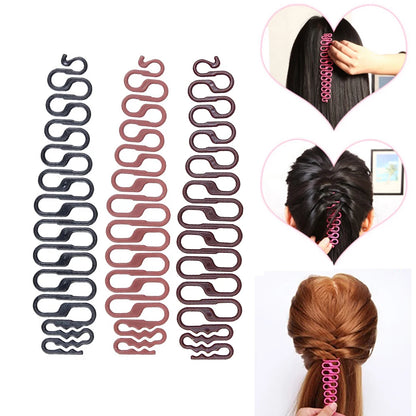 1Pc Professional DIY Women Hair Braiding Tool Girls Trendy Magic Hair Weave Artifact Twist Styling Accessories