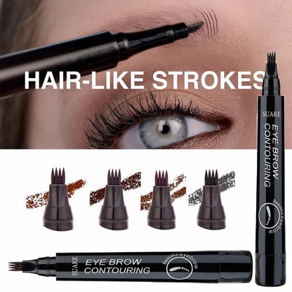 4/5 Fork Eyebrow Pencil  Microblading Eyebrow Tattoo Pen Fine Sketch Liquid Eye Brow Tint Dye Pencil Eyebrows Make Up TSLM1