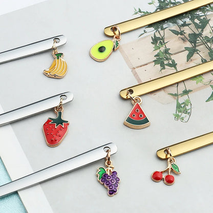 Creative Fruit Pendant Coffee Spoons Afternoon Teaspoon Mixing Stirring Spoon Dessert Spoon Table Decor Party Gift Kitchen Tool